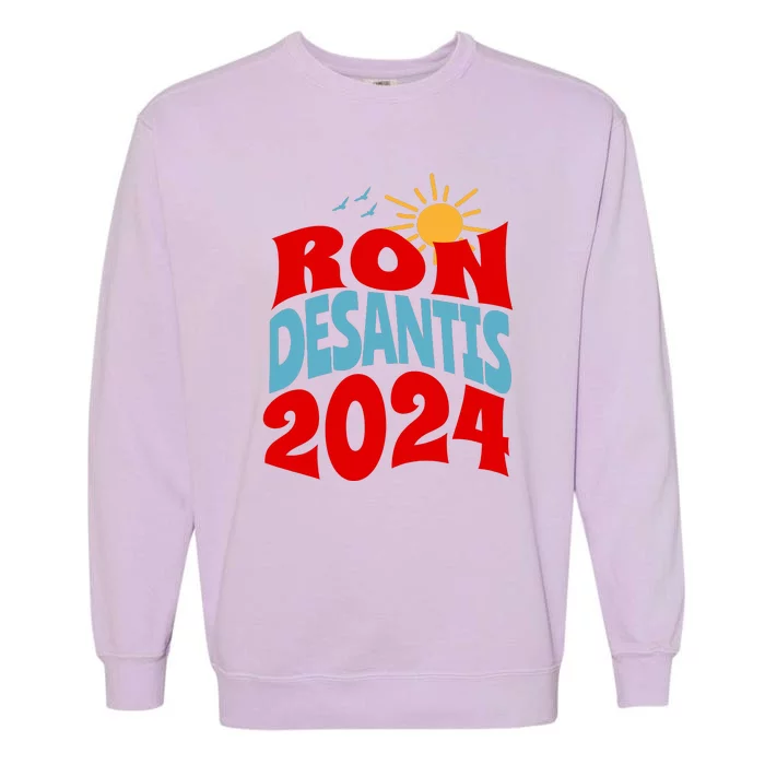 Ron Desantis For President 2024 Conservative Republican Garment-Dyed Sweatshirt