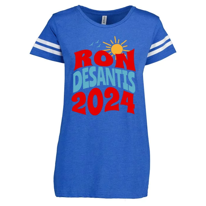 Ron Desantis For President 2024 Conservative Republican Enza Ladies Jersey Football T-Shirt