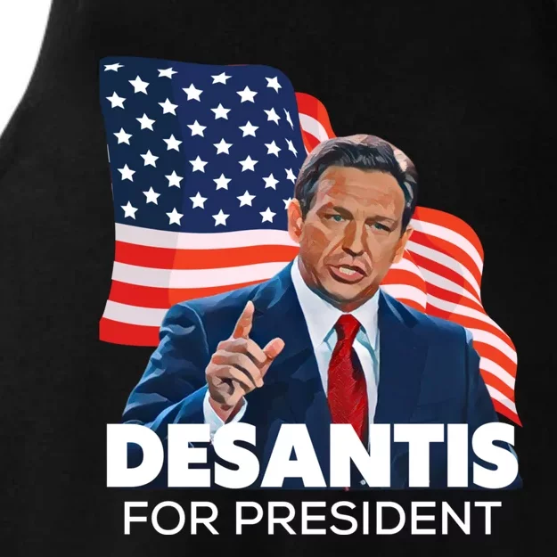 Ron DeSantis For President 2024 Election Proud Republican Ladies Tri-Blend Wicking Tank