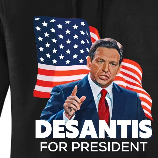 Ron DeSantis For President 2024 Election Proud Republican Women's Pullover Hoodie