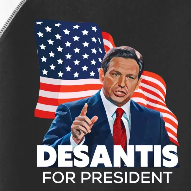 Ron DeSantis For President 2024 Election Proud Republican Toddler Fine Jersey T-Shirt