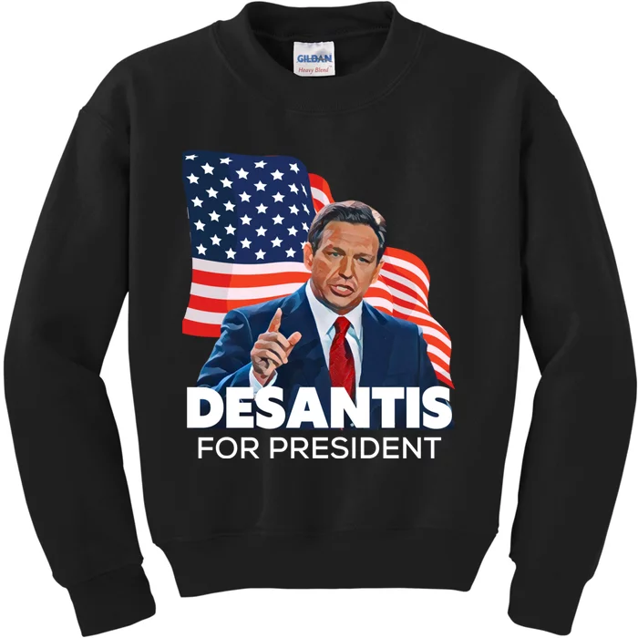 Ron DeSantis For President 2024 Election Proud Republican Kids Sweatshirt