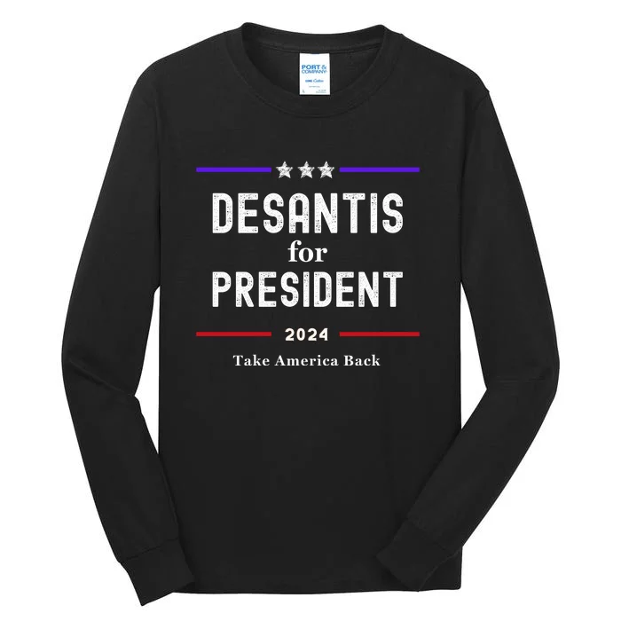 Ron Desantis For President 2024 Tall Long Sleeve T-Shirt