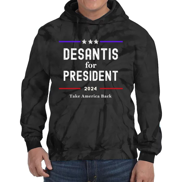 Ron Desantis For President 2024 Tie Dye Hoodie