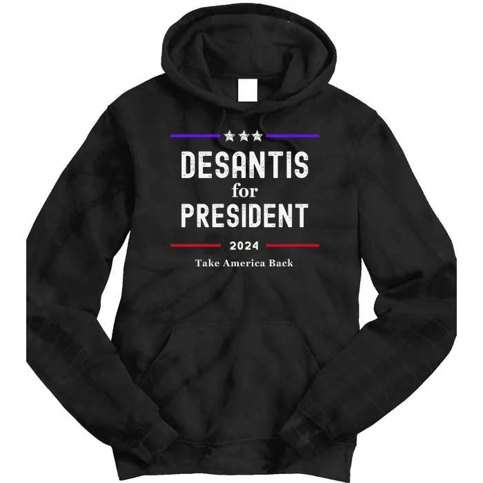 Ron Desantis For President 2024 Tie Dye Hoodie