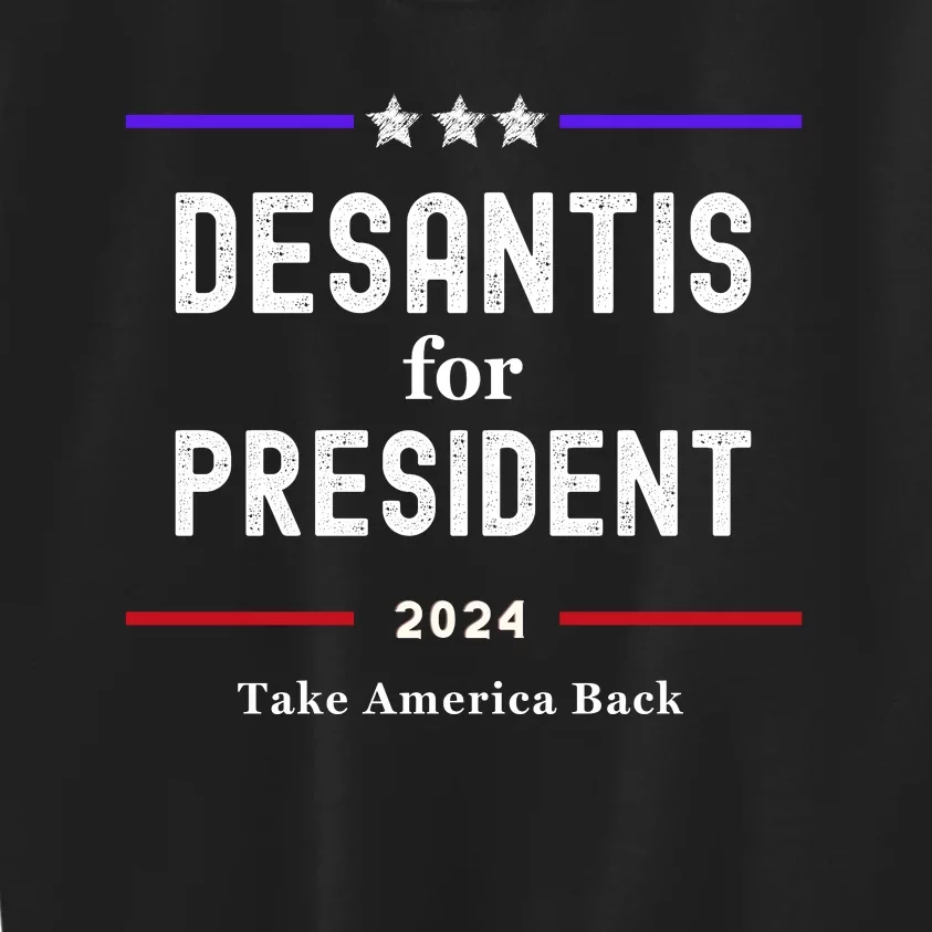 Ron Desantis For President 2024 Kids Sweatshirt