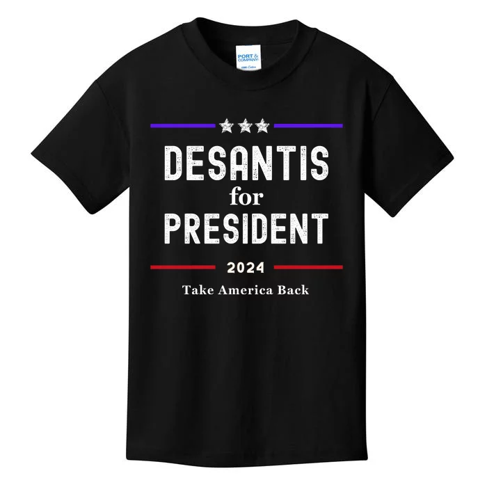 Ron Desantis For President 2024 Kids T-Shirt