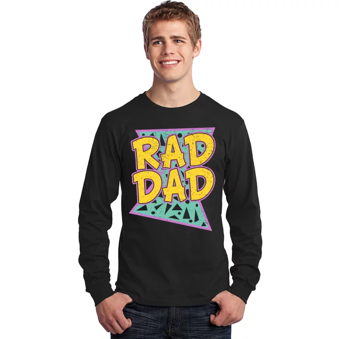 Rad Dad Fathers Day Gift For Daddy Long Sleeve Shirt