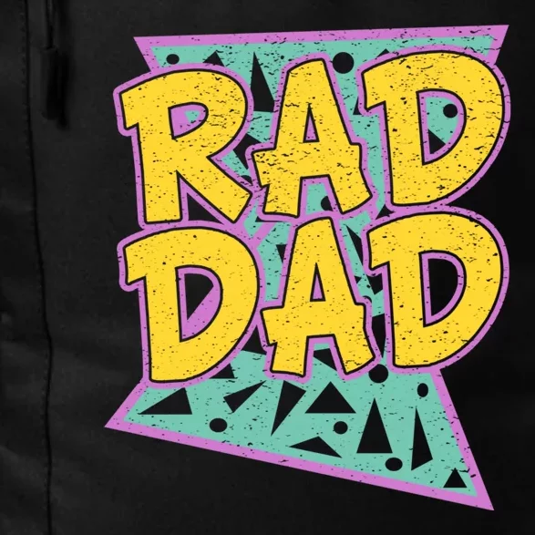 Rad Dad Fathers Day Gift For Daddy Daily Commute Backpack