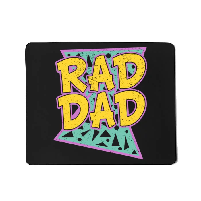 Rad Dad Fathers Day Gift For Daddy Mousepad