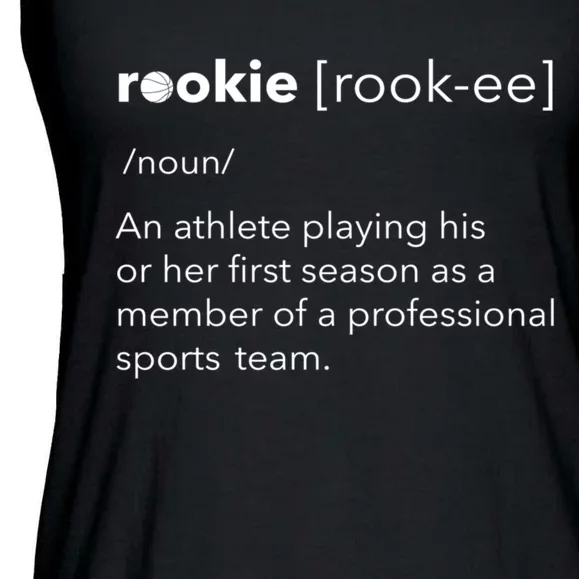 Rookie Definition Funny Gift Basketball Ladies Essential Flowy Tank