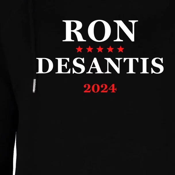 Ron Desantis For President 2024 Womens Funnel Neck Pullover Hood