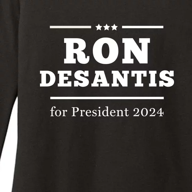 Ron Desantis For President 2024 Womens CVC Long Sleeve Shirt