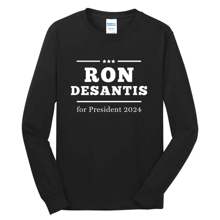 Ron Desantis For President 2024 Tall Long Sleeve T-Shirt