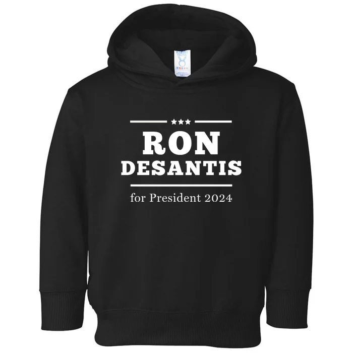 Ron Desantis For President 2024 Toddler Hoodie