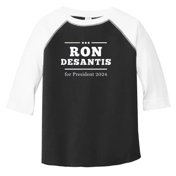 Ron Desantis For President 2024 Toddler Fine Jersey T-Shirt