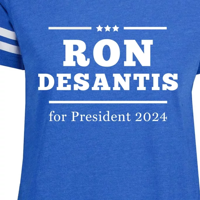 Ron Desantis For President 2024 Enza Ladies Jersey Football T-Shirt