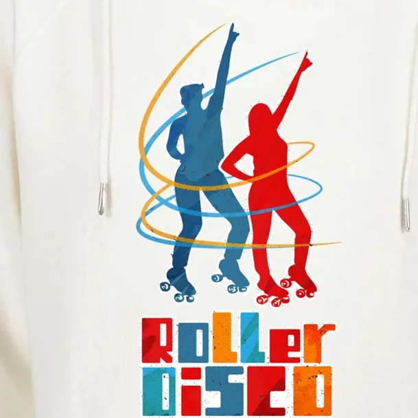 Roller Disco Gift Womens Funnel Neck Pullover Hood