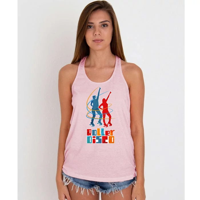 Roller Disco Gift Women's Knotted Racerback Tank