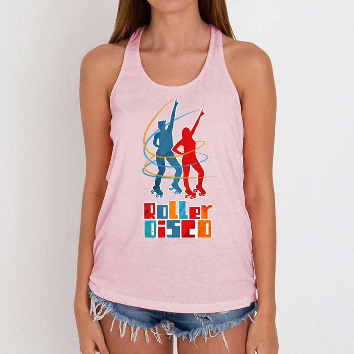 Roller Disco Gift Women's Knotted Racerback Tank