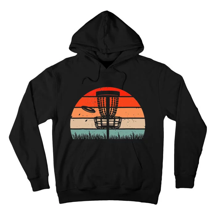 Retro Disc Golf Funny Frisbee Golf Vintage Disc Sport Tall Hoodie