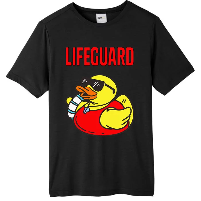 Rubber Duck Graphic Parody Lifeguard ChromaSoft Performance T-Shirt