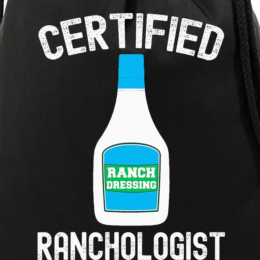 Ranch Dressing Gift Funny Ranch Dressing Sauce Humor Drawstring Bag