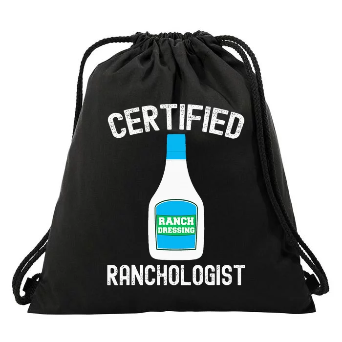 Ranch Dressing Gift Funny Ranch Dressing Sauce Humor Drawstring Bag