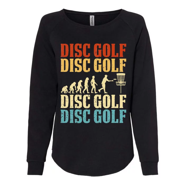 Retro Disc Golf Player Golfing Lover Golfer Sports Graphic Womens California Wash Sweatshirt