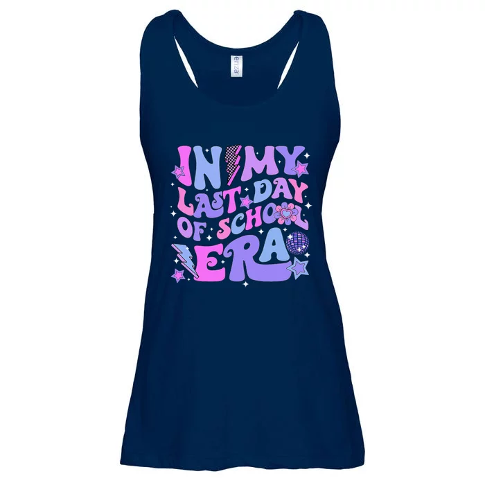 Retro Disco Groovy Hello Summer In My Last Day Of School Era Ladies Essential Flowy Tank