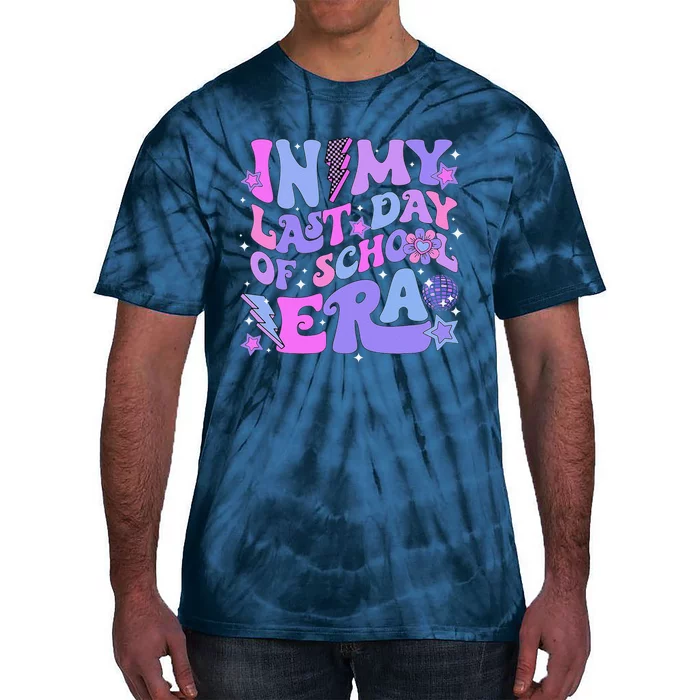 Retro Disco Groovy Hello Summer In My Last Day Of School Era Tie-Dye T-Shirt