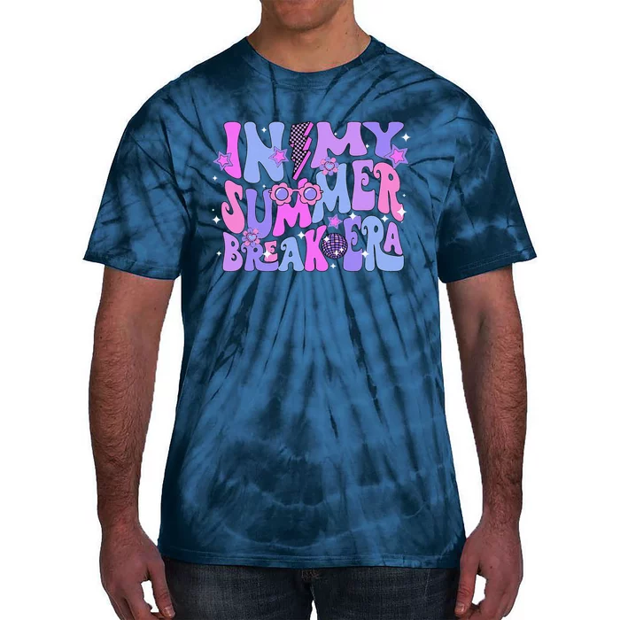 Retro Disco Groovy Last Day Of School In My Summer Break Era Tie-Dye T-Shirt