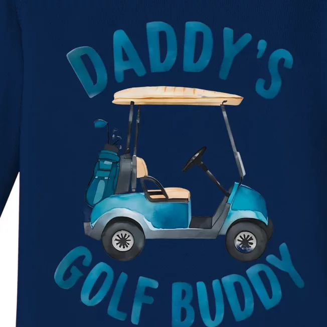 Retro Daddys Golf Buddy Baby Long Sleeve Bodysuit