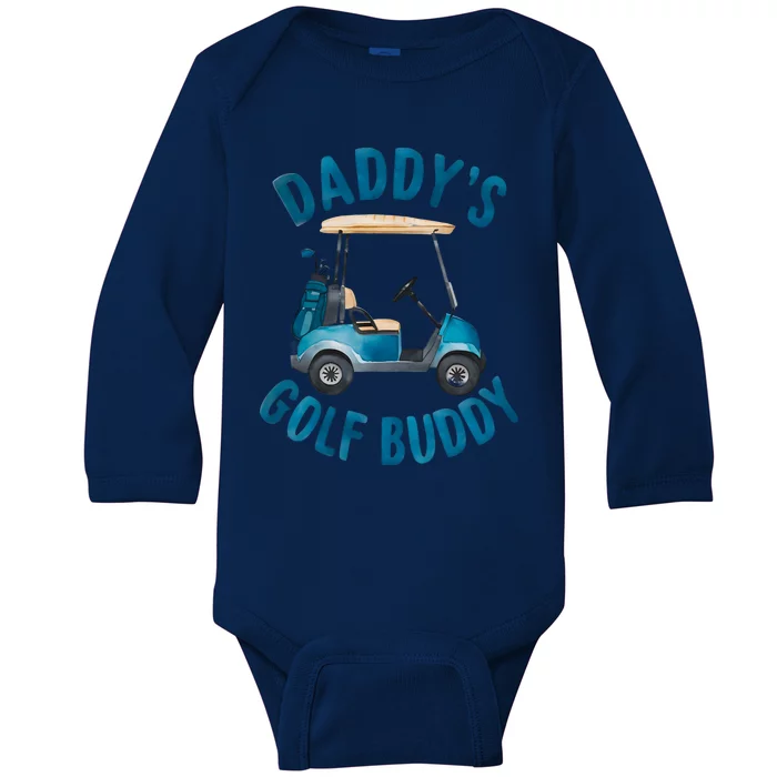 Retro Daddys Golf Buddy Baby Long Sleeve Bodysuit