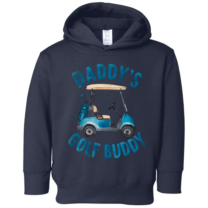 Retro Daddys Golf Buddy Toddler Hoodie