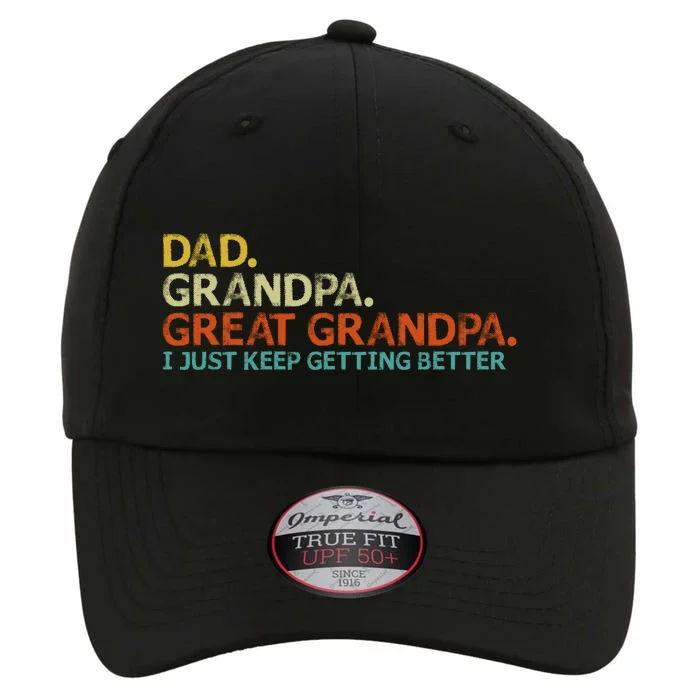 Retro Dad Grandpa Great Grandpa Fathers Day Funny The Original Performance Cap