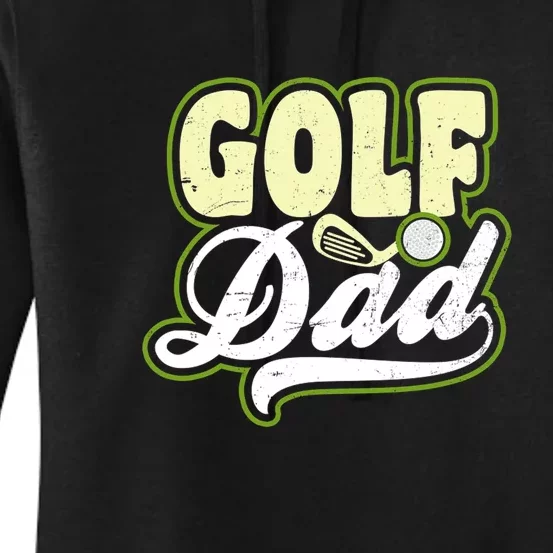 Retro Dad Golf Golf Player Gift For Dad Father's Day Women's Pullover Hoodie