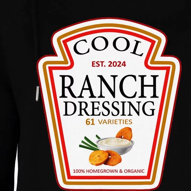 Ranch Dressing Group Condiment Family Matching Halloween Womens Funnel Neck Pullover Hood