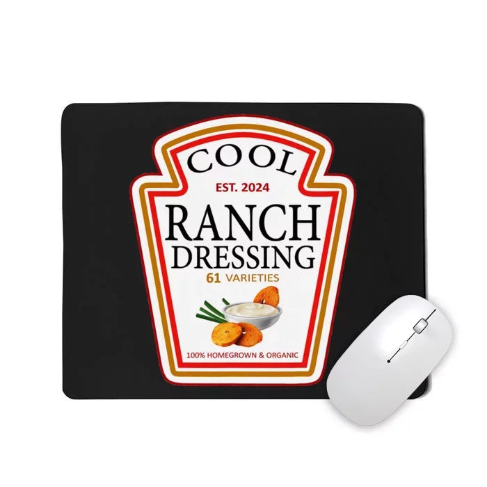 Ranch Dressing Group Condiment Family Matching Halloween Mousepad