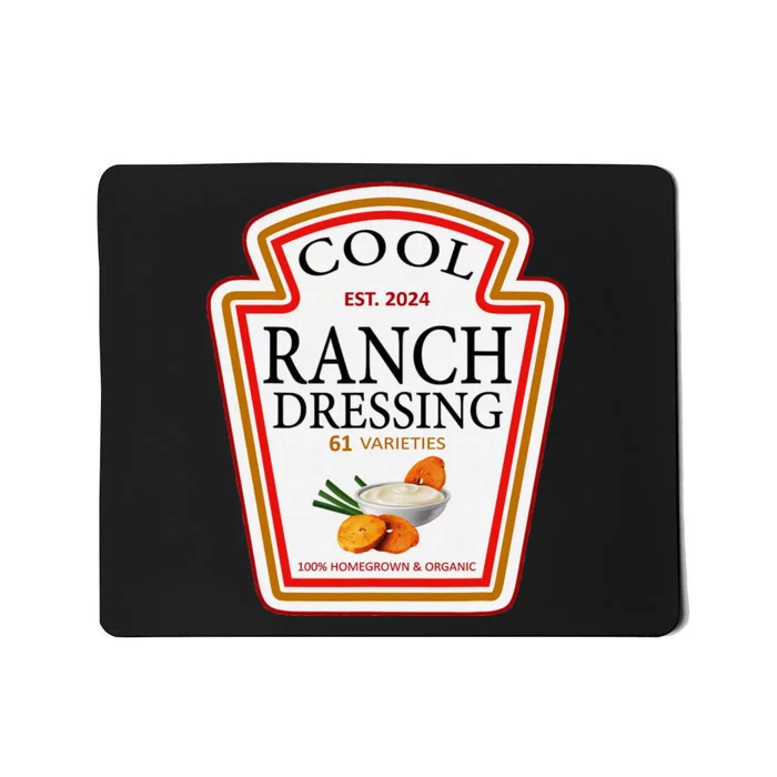 Ranch Dressing Group Condiment Family Matching Halloween Mousepad