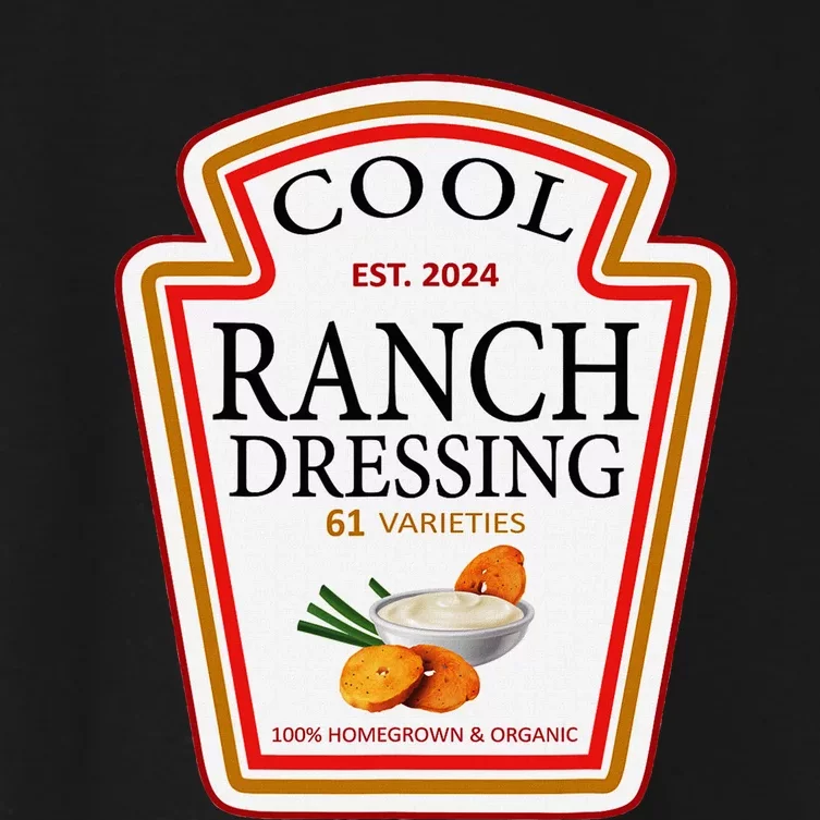 Ranch Dressing Group Condiment Family Matching Halloween Women's Crop Top Tee