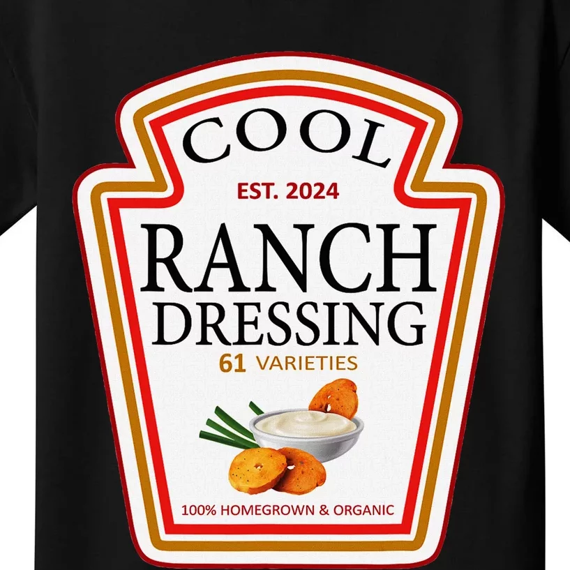 Ranch Dressing Group Condiment Family Matching Halloween Kids T-Shirt