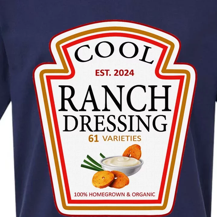 Ranch Dressing Group Condiment Family Matching Halloween Sueded Cloud Jersey T-Shirt