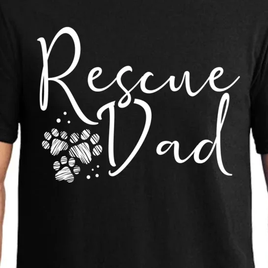 Rescue Dad Gift Dog Cat Animal Rescuing Fathers Day Gift Pajama Set