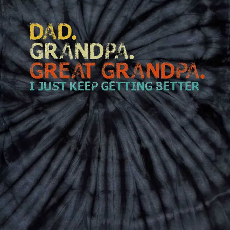 retro dad grandpa great grandpa fathers day funny Tie-Dye T-Shirt