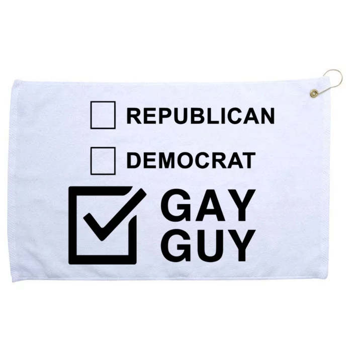 Republican Democrat Gay Guy Limited Grommeted Golf Towel