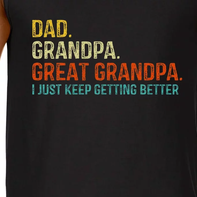 Retro Dad Grandpa Great Grandpa Fathers Day Funny Comfort Colors® Tank Top