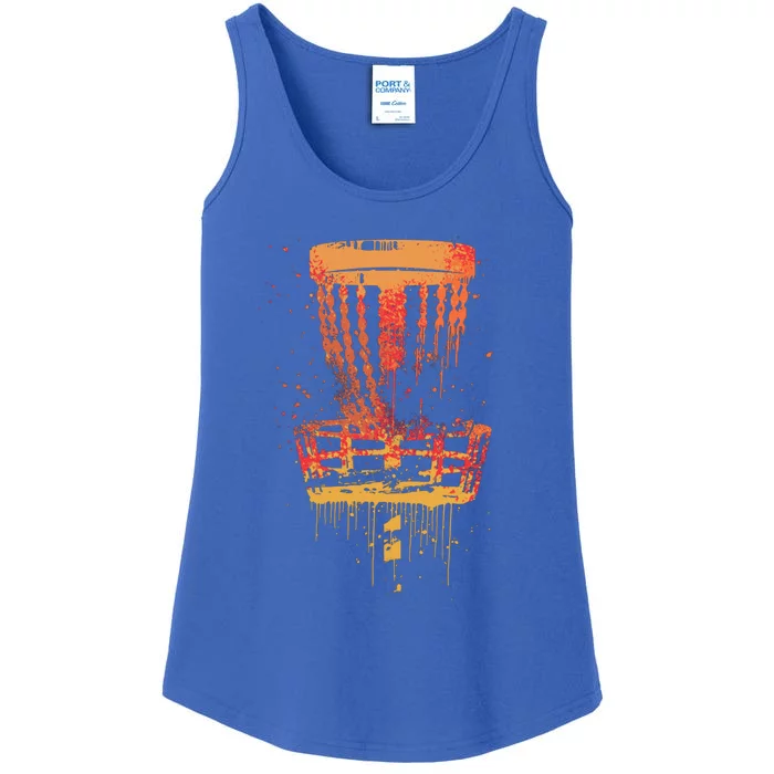 Retro Disc Golf Frolf Vintage Frisbee Golf Funny Gift Ladies Essential Tank