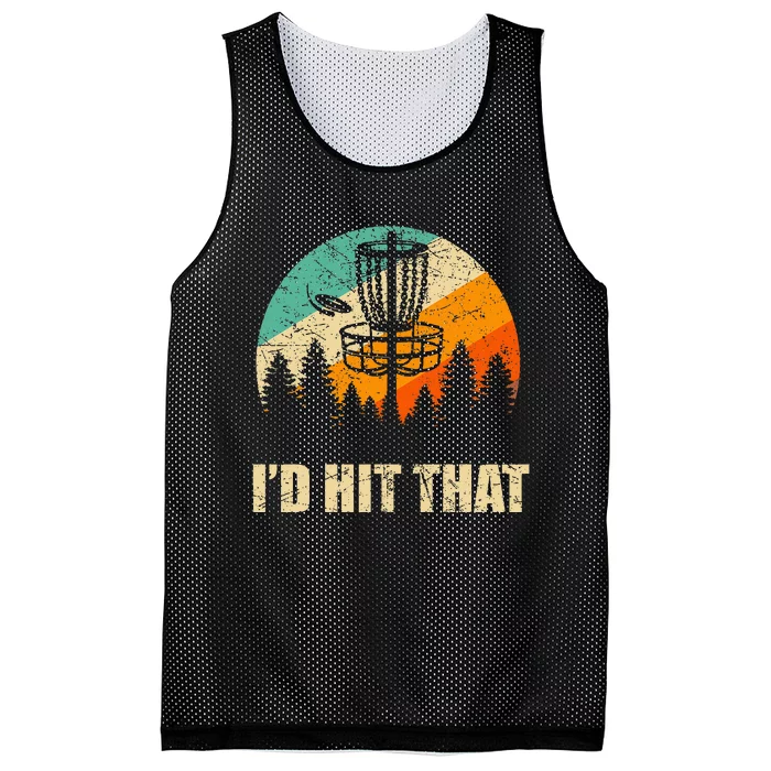 Retro Disc Golf Sport  Sunset Vintage Frisbee Golf Mesh Reversible Basketball Jersey Tank