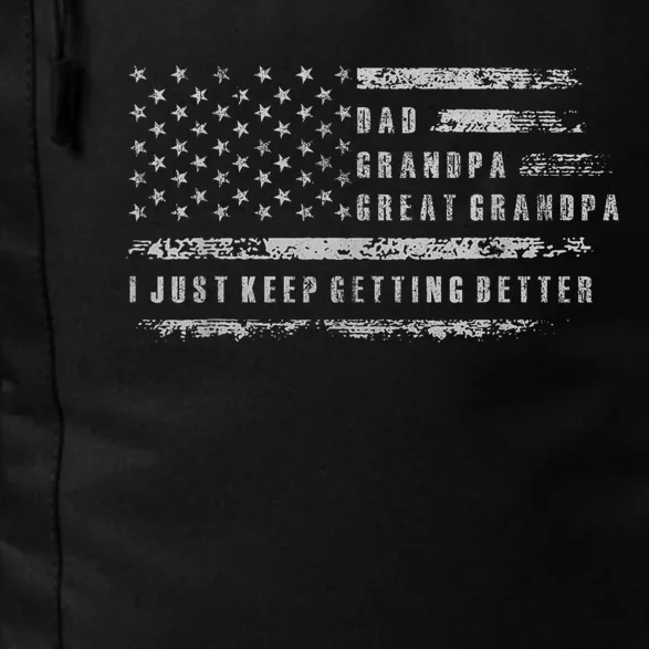 Retro Dad Grandpa Great Grandpa Fathers Day Funny Daily Commute Backpack